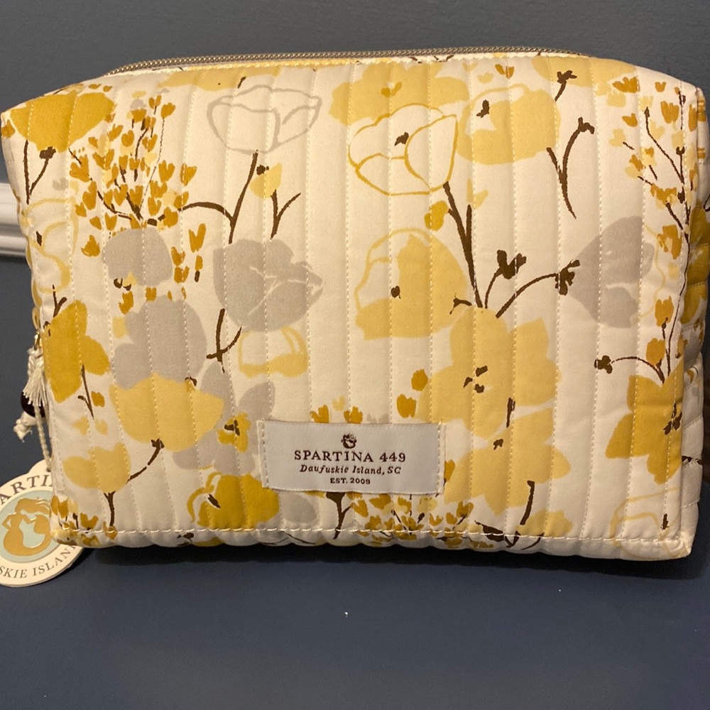 NWT - Spartina Quilted Cosmetic Bag